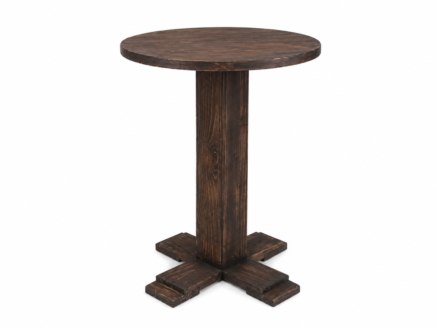 Mesa Cóctel Rústica Baja